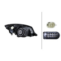 Headlight left 12 V W5W halogen HELLA suitable for e.g. SKODA FABIA