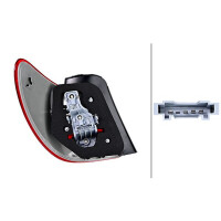 Rear Light right 12 V PY21W HELLA suitable for MERCEDES-BENZ B-CLASS