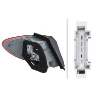 Rear Light right 12 V P21W with hybrid technology HELLA for MB B-CLASS