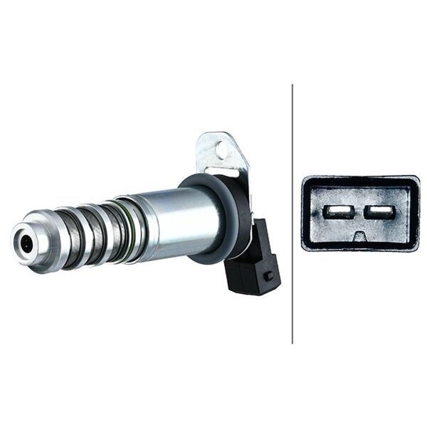 Control valve camshaft phasing unit exhaust side 2-pin HELLA for ALPINA