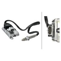 NOx-Sensor NOx-Katalysator vor Katalysator 24 V M20X1.5 4-polig HELLA für VOLVO
