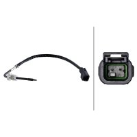 Sensor Abgastemperatur geschraubt HELLA für VOLVO RENAULT TRUCKS