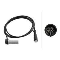 Wheel speed sensor 2-pole inductive sensor 1.485 mm cable HELLA