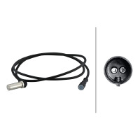Sensor Raddrehzahl 2-polig Induktivsensor 1.715 mm Kabel HELLA