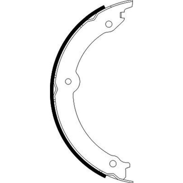 Bremsbackensatz Feststellbremse Ø 242 mm 35 mm HELLA für u.a. TOYOTA LAND