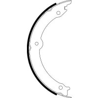 Bremsbackensatz Feststellbremse Ø 242 mm 35 mm...