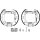 Brake Shoe Set Ø 180 mm 32 mm HELLA fits HYUNDAI ATOS