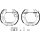 Brake Shoe Set Ø 180 mm 32 mm HELLA suitable for e.g. FIAT PUNTO