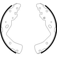 Brake Shoe Set Ø 270 mm 57 mm HELLA suitable for...