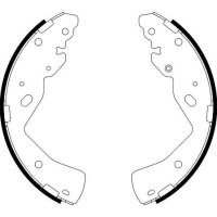 Brake Shoe Set Ø 270 mm 57 mm HELLA suitable for...