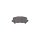 Brake pad set disc brake incl. wear warning contact Akebono 15.4 mm HELLA