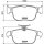Brake pad set discs without wear warning 16 mm HELLA for e.g. VW GOLF