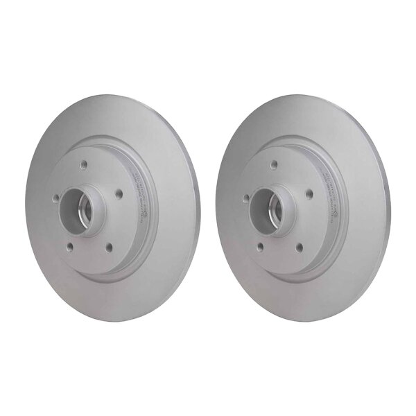 2 Bremsscheiben voll Ø 52,2 mm 11 mm HELLA passend für u.a. RENAULT KANGOO