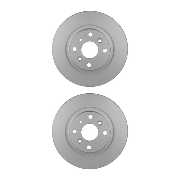 2 Brake Discs full Ø 55 mm 9.5 mm HELLA suitable for e.g. MAZDA MX-5