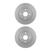 2 Brake Discs full Ø 55 mm 9.5 mm HELLA suitable...