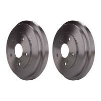 2 Brake Drum Ø 262 mm Ø 12.6 mm HELLA for...