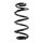 Suspension spring rear axle coil spring Ø113mm SPIDAN for e.g. AUDI A4