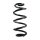 Suspension spring rear axle coil spring Ø115mm SPIDAN for e.g. AUDI A4