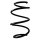Suspension spring front axle coil spring Ø167mm SPIDAN for e.g. MERCEDES GLA