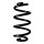 Suspension spring rear axle coil spring Ø112mm SPIDAN for e.g. SMART Fortwo