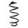 Suspension spring rear axle coil spring Ø124mm SPIDAN for e.g. NISSAN X-Trail
