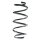 Suspension spring front axle coil spring Ø160mm SPIDAN for e.g. NISSAN Qashqai
