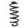 Suspension spring rear axle coil spring Ø125mm SPIDAN for e.g. NISSAN Qashqai