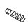 Suspension Spring rear axle coil spring Ø 10.8 mm EIBACH for AUDI A4
