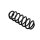 Suspension Spring rear axle coil spring Ø 12 mm EIBACH for e.g. VW GOLF