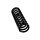 Suspension Spring Rear Axle Coil Spring Ø 12.8 mm EIBACH for MERCEDES-BENZ 190