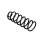 Suspension Spring rear axle coil spring Ø 10.2 mm EIBACH for e.g. VW GOLF