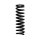 Suspension spring rear axle Ø 13.8 mm 333 mm EIBACH for MB C-CLASS