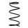 Suspension spring front axle Ø 13 mm 376 mm EIBACH for e.g. SUBARU FORESTER