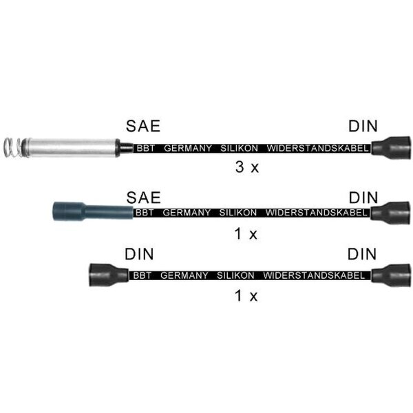 Ignition Cable Set Connection version DIN cable Ø 7 mm BBT for OPEL OMEGA