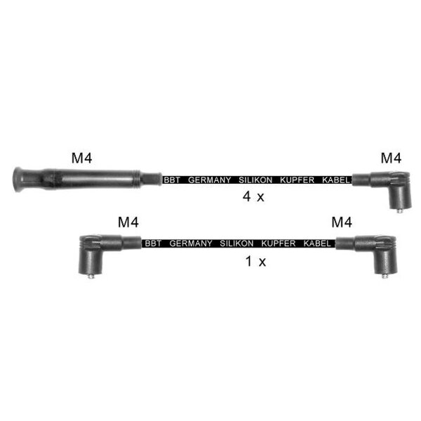 Zündleitungssatz Kupferzündleitung Kabel BBT passend für u.a. BMW 3