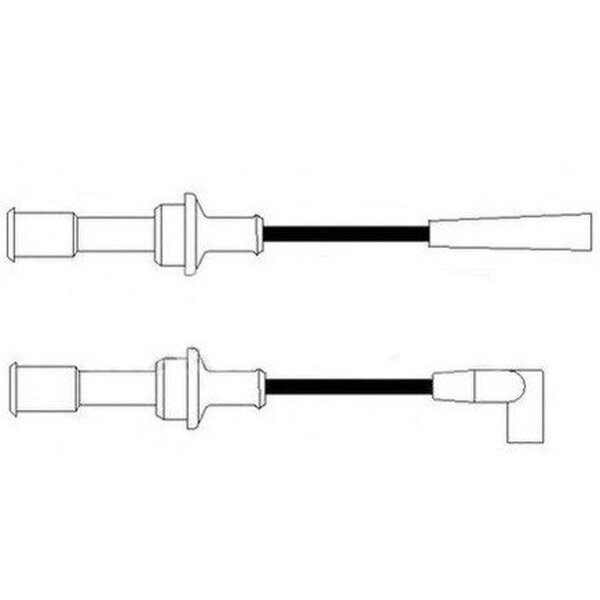 Ignition Cable Set Connection version DIN cable Ø 7 mm BBT for CITROËN CX