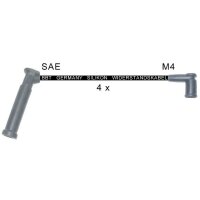 Ignition Cable Set connection version M4 cable Ø 8...