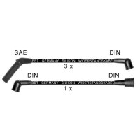 Ignition Cable Set connection version DIN cable Ø...