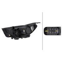 Hauptscheinwerfer links Hybrid H7 HELLA für Opel...
