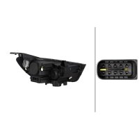 Hauptscheinwerfer rechts Hybrid H7 HELLA für Opel...