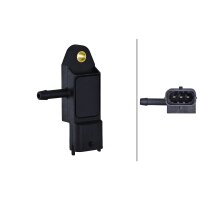 Boost Pressure Sensor 5 V 3-pin HELLA suitable for e.g. RENAULT CLIO