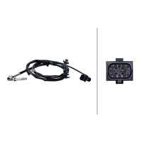 Exhaust gas temperature sensor HELLA for OPEL MERIVA B...