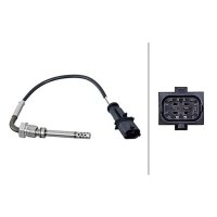 Sensor Abgastemp. 2-polig 160 mm Kabel HELLA für...