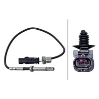 Sensor Exhaust Gas Temperature 2-pin 370 mm cable HELLA...