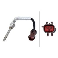 Sensor Exhaust Gas Temperature 2-pin 135 mm cable HELLA...