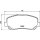 Brake pad set with wear warning 21.1 mm HELLA for JEEP CHEROKEE and others
