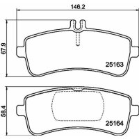 Bremsbelagsatz Scheibenbremse mit...