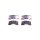 Brake pad set with wear warning 16.7 mm HELLA for PORSCHE MACAN and others