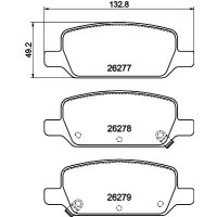 Bremsbelagsatz Scheiben mit Verschleißwarnung 15,6...