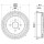 2 Brake Drum Ø 265 mm Ø 14.7 mm HELLA for e.g. OPEL ASTRA